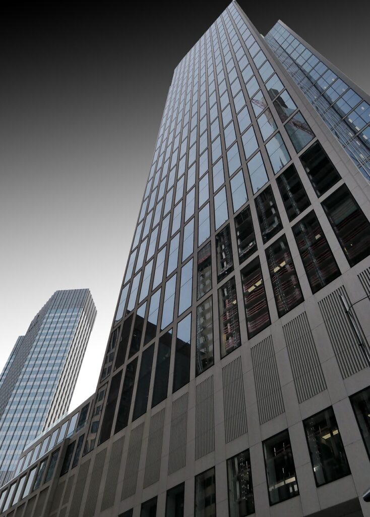 architecture, frankfurt, skyscrapers, reflection, glass building, facade, building, city, urban landscape, office building, modern building, modern architecture, building, building, building, building, building, office building, office building, office building