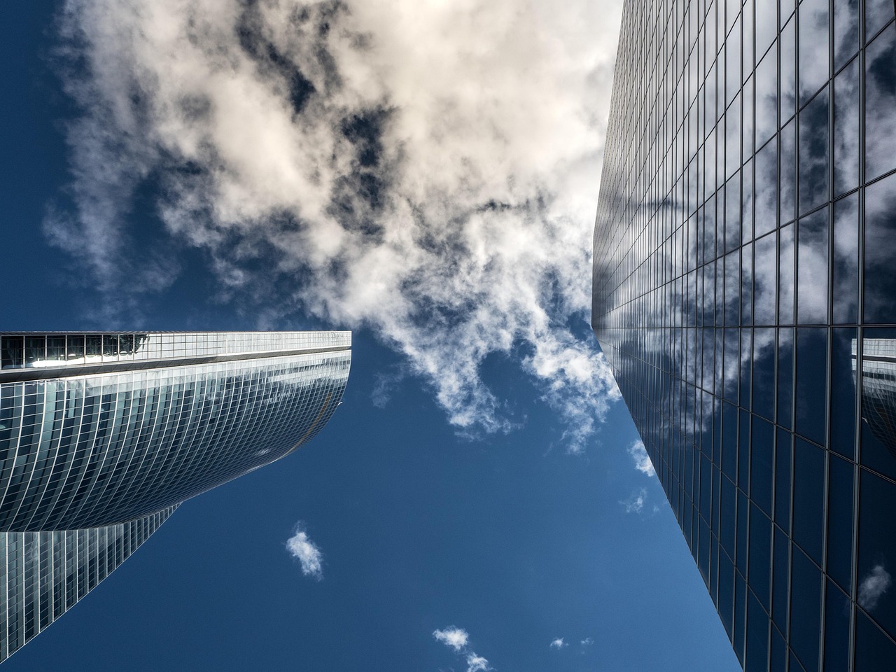 torres, madrid, darling, clouds, buildings, crystal, nature, madrid skyscraper, urban, business towers, spain, architecture in spain, castilian, building, architecture, city